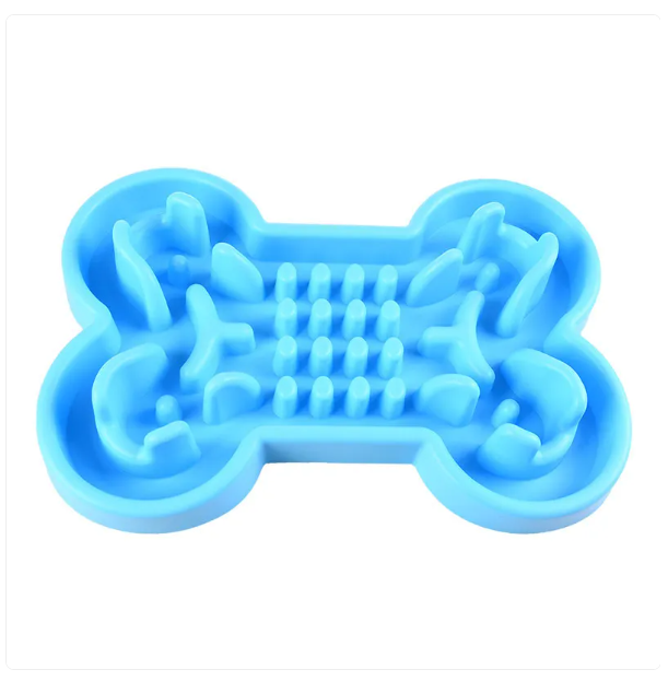Slow Feed Bowl For Dogs - Anti-sling Bowl In Bone Design