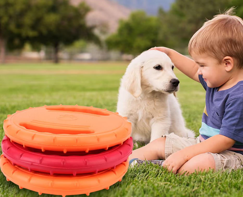 Floating Teething Ring for Dogs with Textured Surface