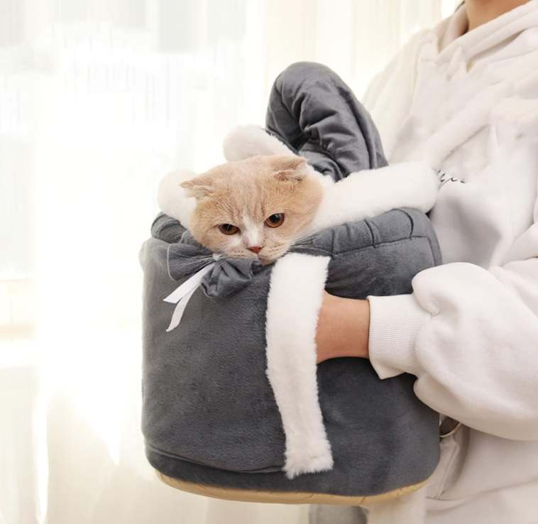 Cat Carrier With Soft Plush - Comfortable And Cute Design