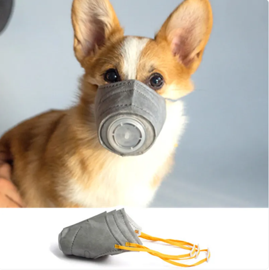 Protective Mask For Dogs - Breathable Dog Mask With Valve For Comfort And Protection