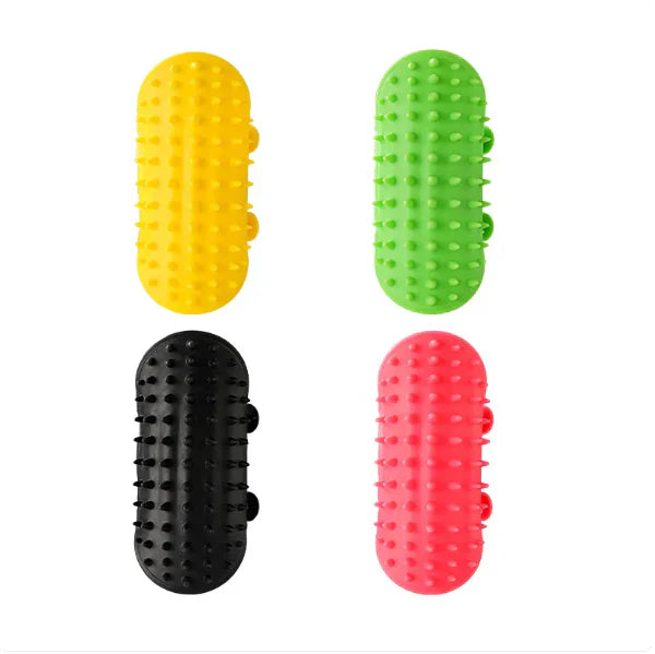 Cat Scratching Brush To Relieve Itching - Multi-colored Silicone Brush For Pets