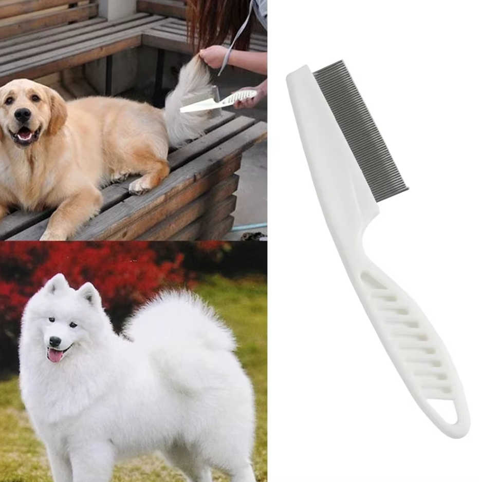 Flea Comb Set For Pets - Fine Tooth Comb For Cats Dogs