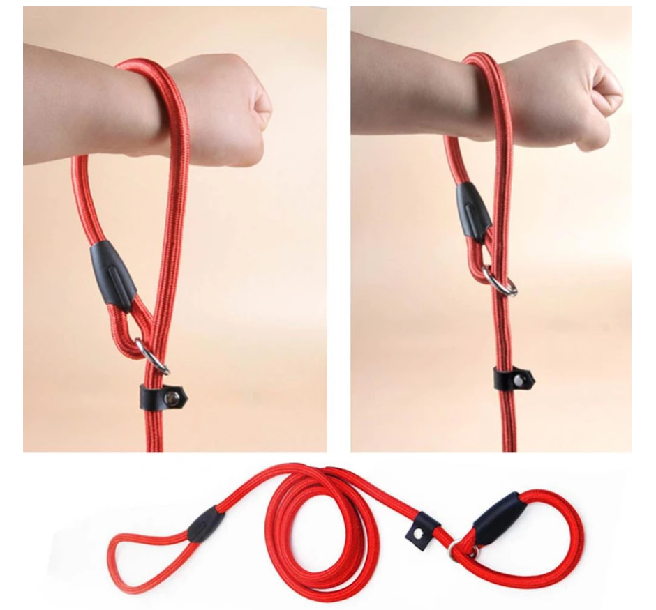 Dog Leash Made Of Durable Rope With Snap Hook For Safe Walking