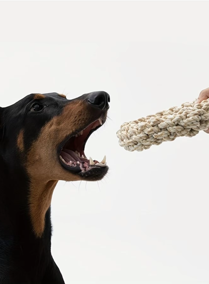 Robust Chewing Ring For Dogs - Natural Rope Toy For Healthy Gums
