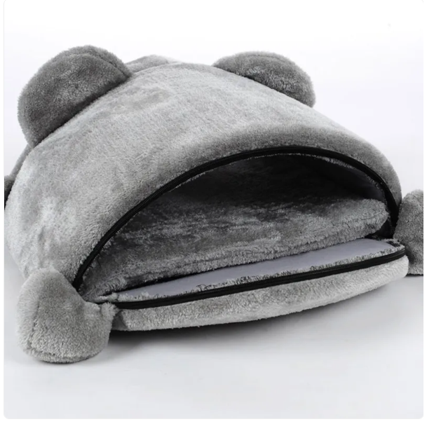Cuddly Cat Sleeping Cave In Mouse Design - Soft And Comfortable For Your Cat