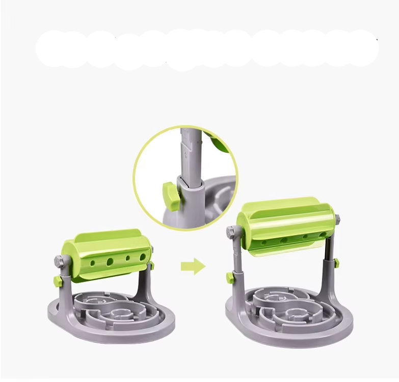 Interactive Food Dispenser For Dogs With Rotation Function And Anti - Snacking Bowl