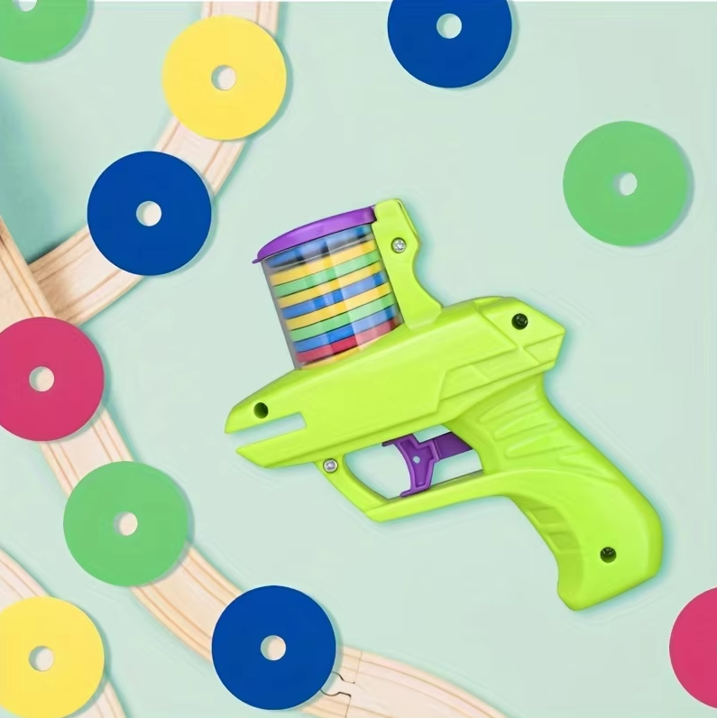 Throwing Disc Gun - Interactive Cat Toy