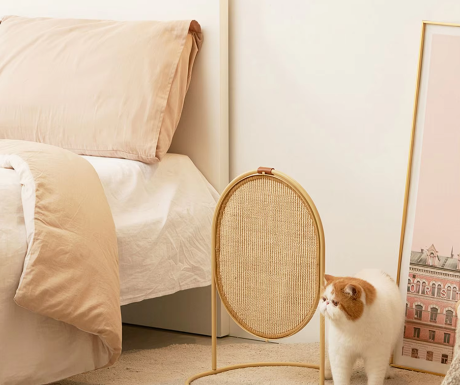 Cat Scratching Post In A Modern Design - Sisal Scratching Toy For Cats For Claw Care