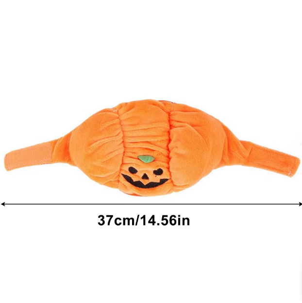Cute Halloween Pumpkin Dog Costume - With Smiling Pumpkin Design For Small Dogs