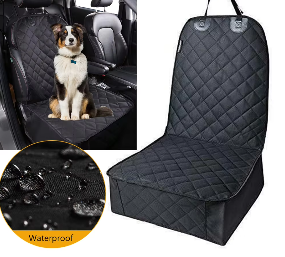 Waterproof Front Seat Protector For Dogs - Non - Slip Car Seat Cover With Scratch Protection