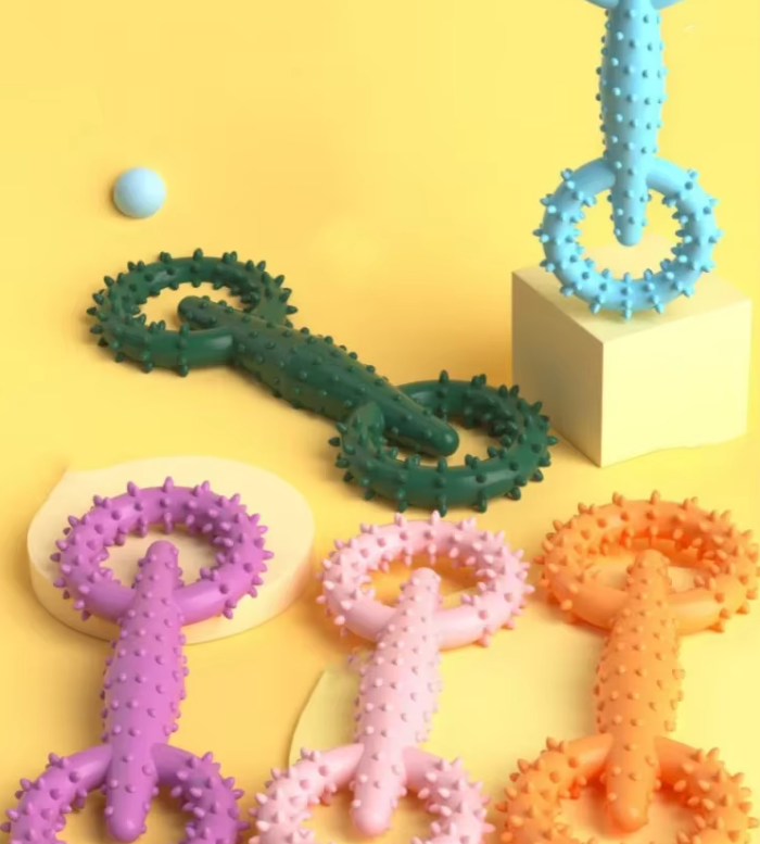 Bite Ring Dog Toy - Tooth Cleaning Chewing Pleasure