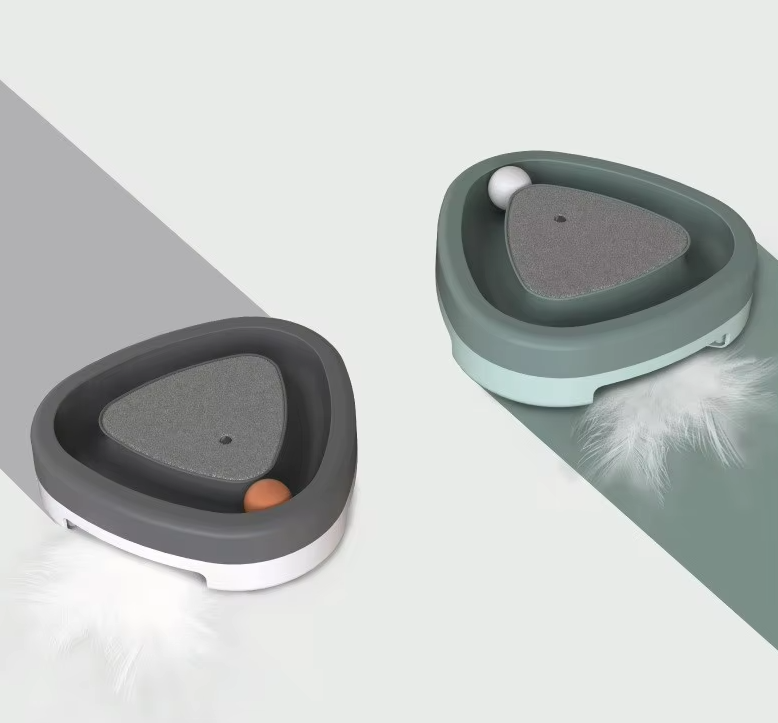 Interactive Cat Toy With Ball - Scratching Board And Play Track For Active Cats