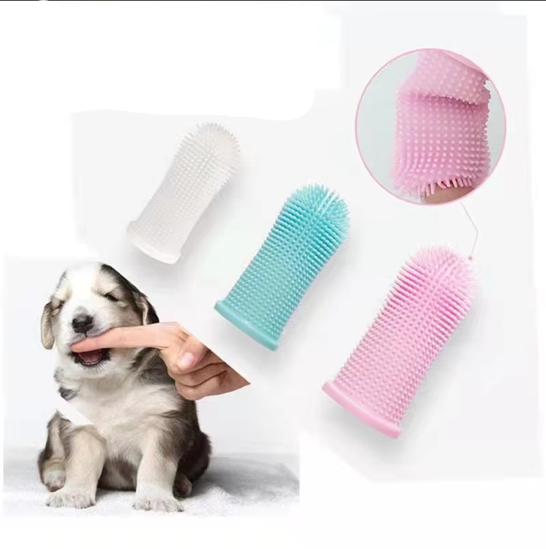 Finger Toothbrush For Pets - Gentle Reusable Dental Care