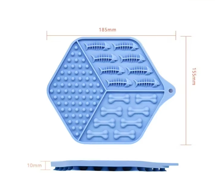 Silicone Feeding Mat For Dogs And Cats - Non-slip Lick Mat For Meals And Snacks