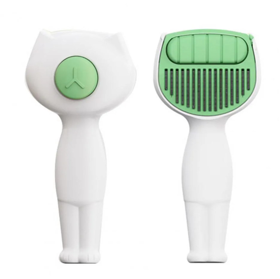 Self - Cleaning Pet Grooming Brush with Hair Removal