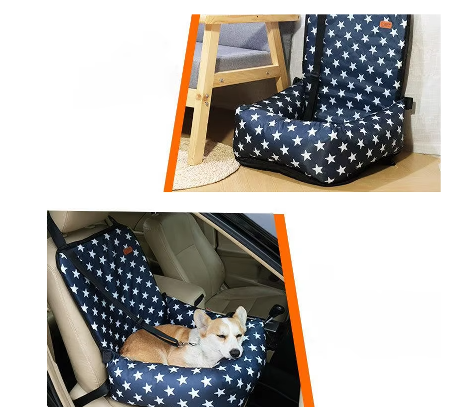 Dog Seat In The Car - Safety Seat For Dogs With Straps And Soft Padding