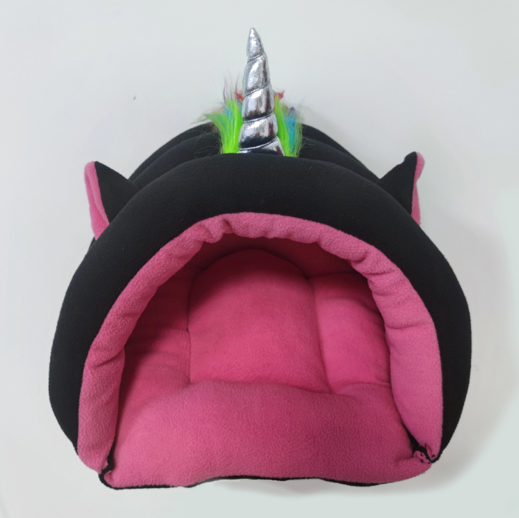 Cat Bed In Unicorn Design - Cozy Pet Bed For Cats And Small Dogs