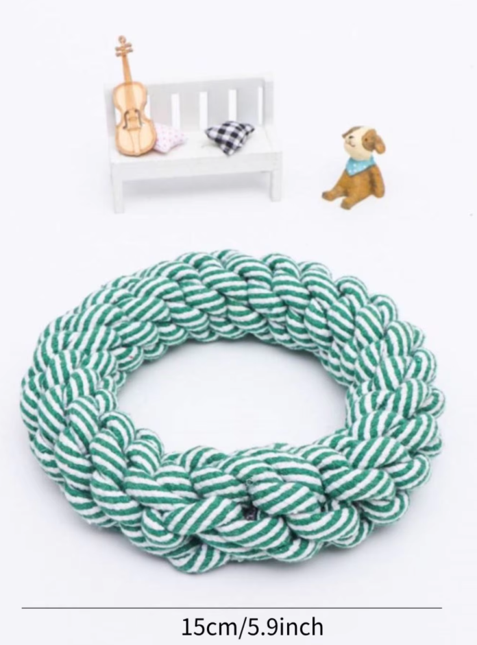 Robust Chewing Ring For Dogs - Natural Rope Toy For Healthy Gums