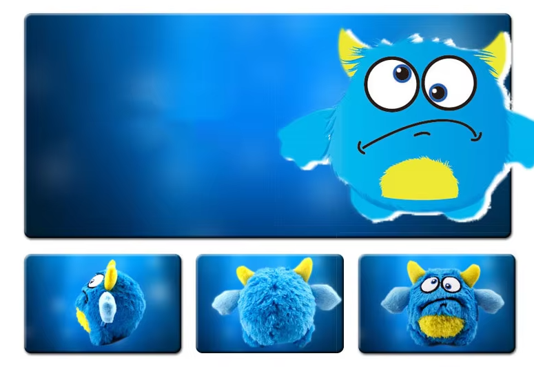 Interactive Plush Monster Ball - Fun Toy For Dogs
