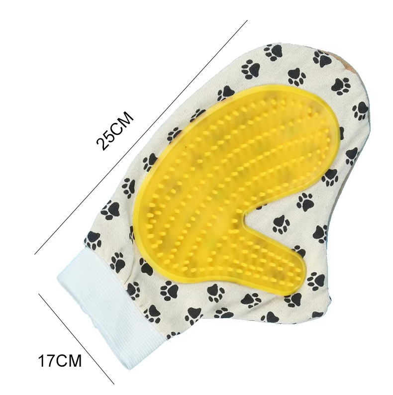Pet Grooming Glove For Dogs And Cats - Massage Glove With Soft Nubs