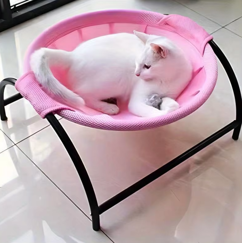 Cat Hammock - Breathable Cat Bed With Sturdy Metal Frame For Cosy Breaks