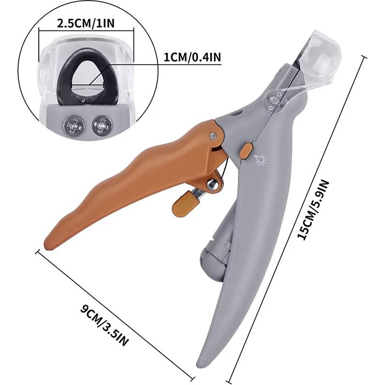 Claw Clippers For Pets - Precise Safe Claw Clippers With Led Light Magnifying Glass