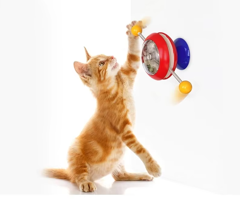 Interactive Cat Toy With Rotating Balls - Toys For Active Cats