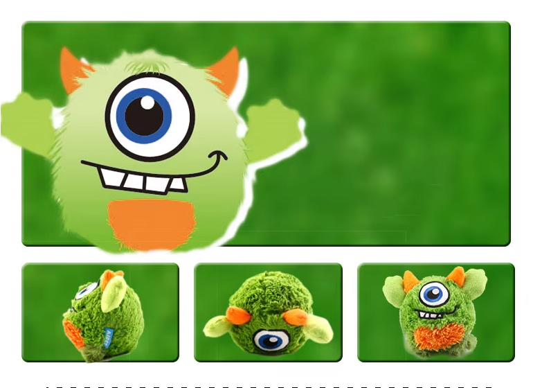 Interactive Plush Monster Ball - Fun Toy For Dogs