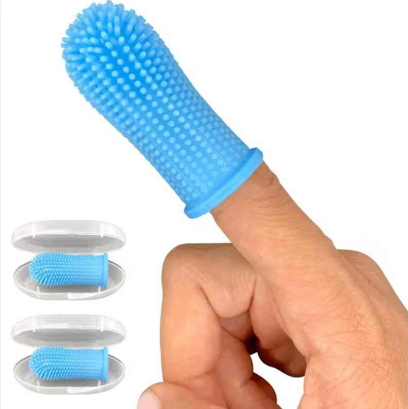 Finger Toothbrush For Pets - Gentle Reusable Dental Care