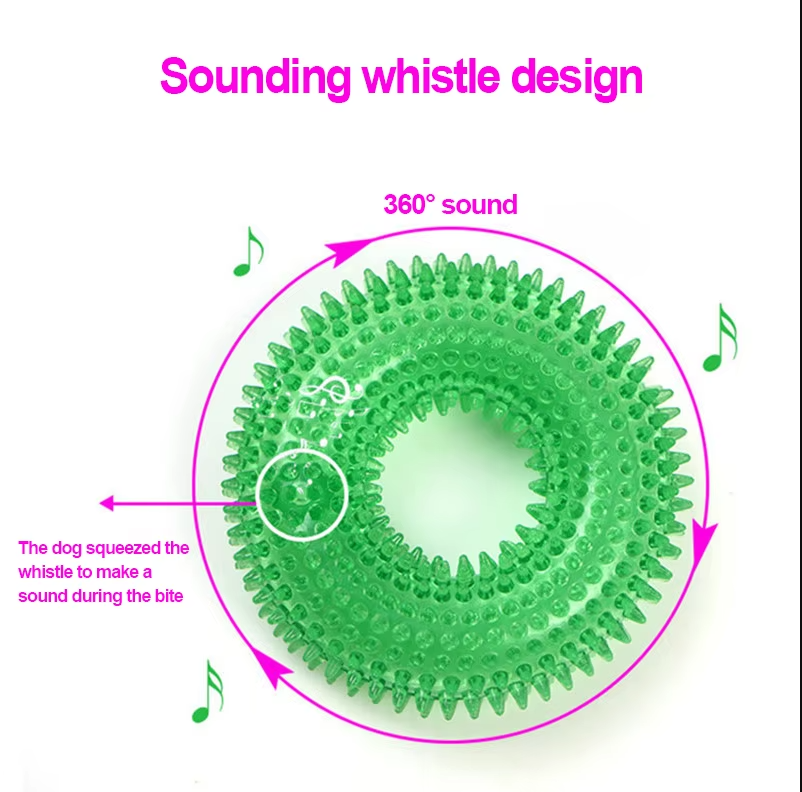 Dog Toy Chewing Ring - Robust Teething Toy For Dental Care Massage