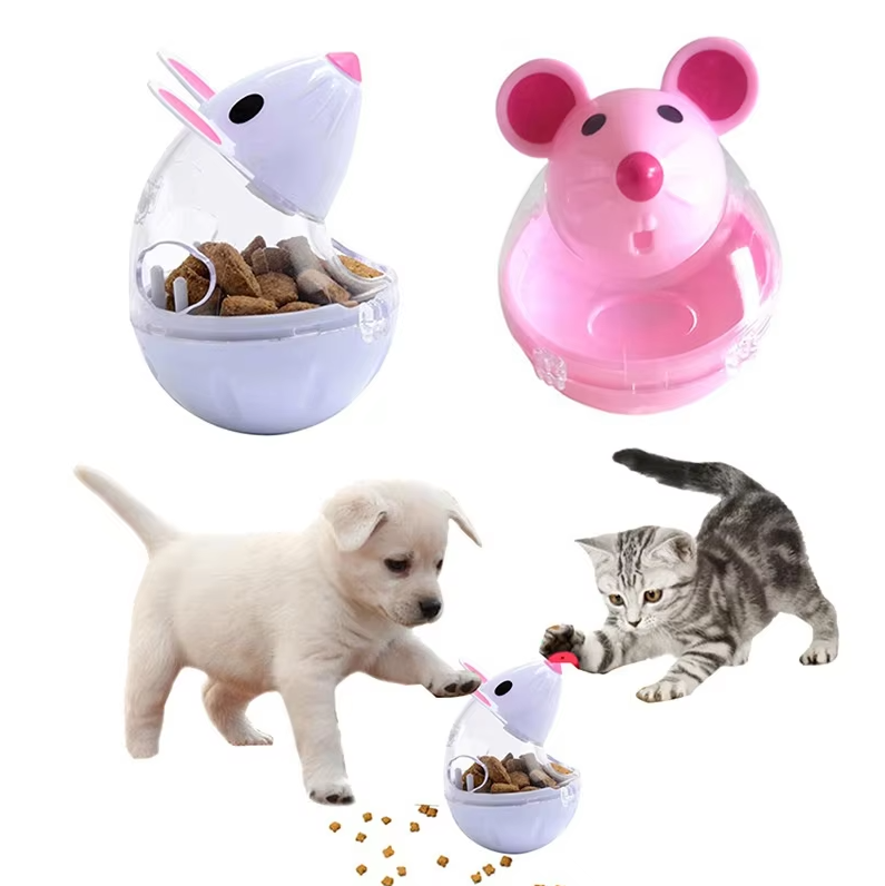 Cat Toy Food Dispenser - Interactive Mouse With Treat Dispenser