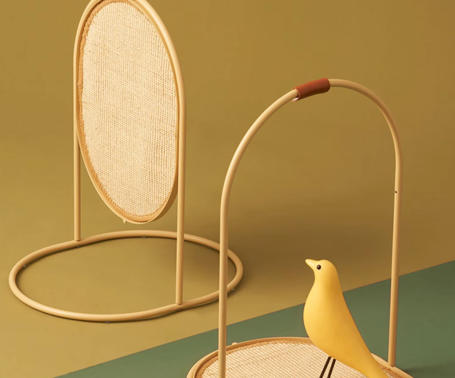 Cat Scratching Post In A Modern Design - Sisal Scratching Toy For Cats For Claw Care