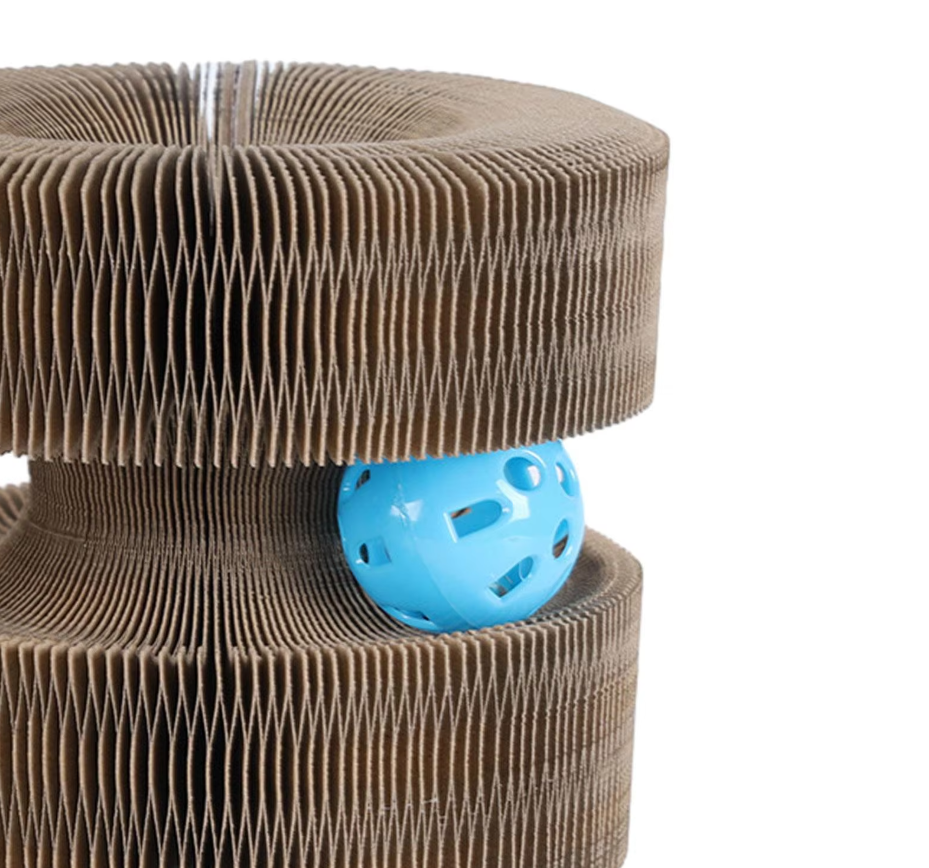 Cat Scratching Toy Tower - With Interactive Ball For Scratching Fun In Different Styles