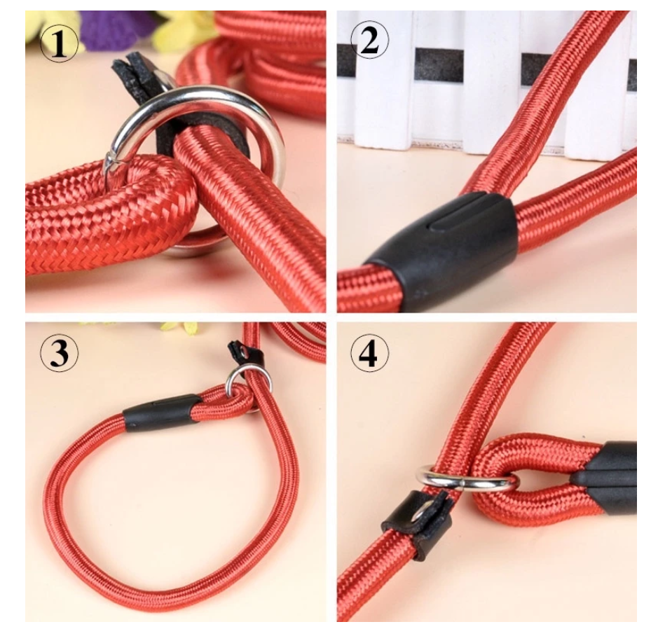Dog Leash Made Of Durable Rope With Snap Hook For Safe Walking