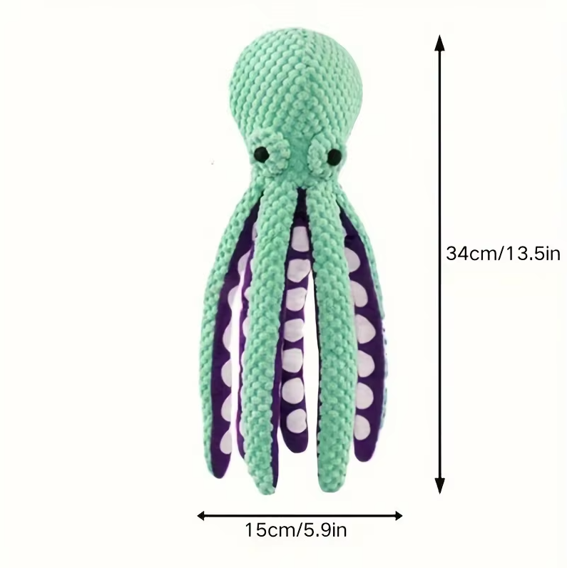 Squeaker Octopus - Robust Chew Toy for Dogs