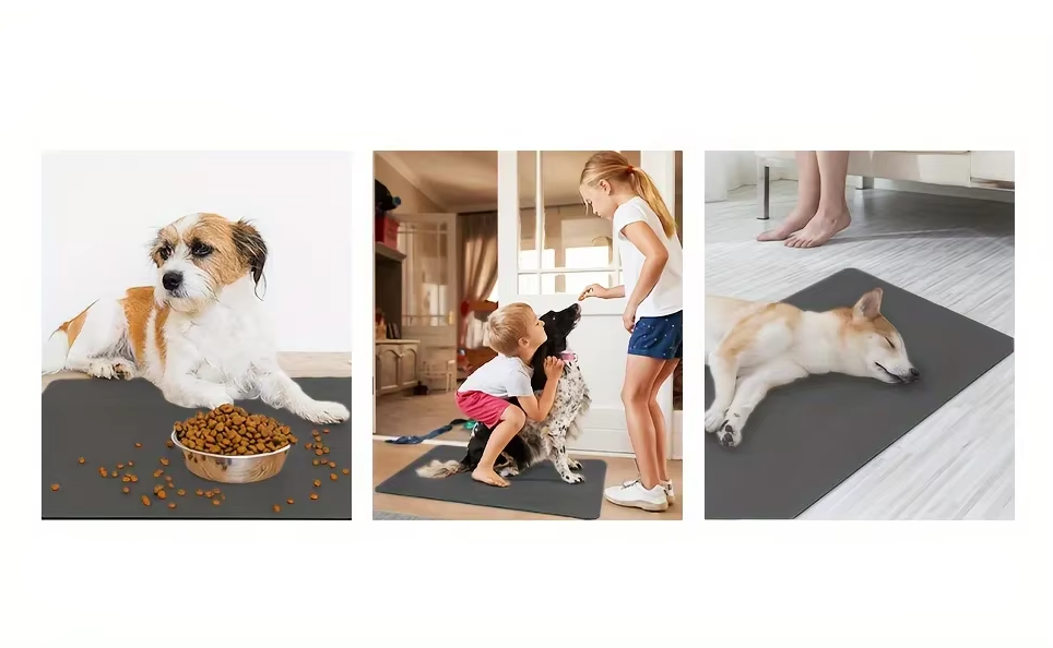 Silicone Feeding Mat For Pets - Waterproof Non - Slip Feeding Mat For Dogs & Cats