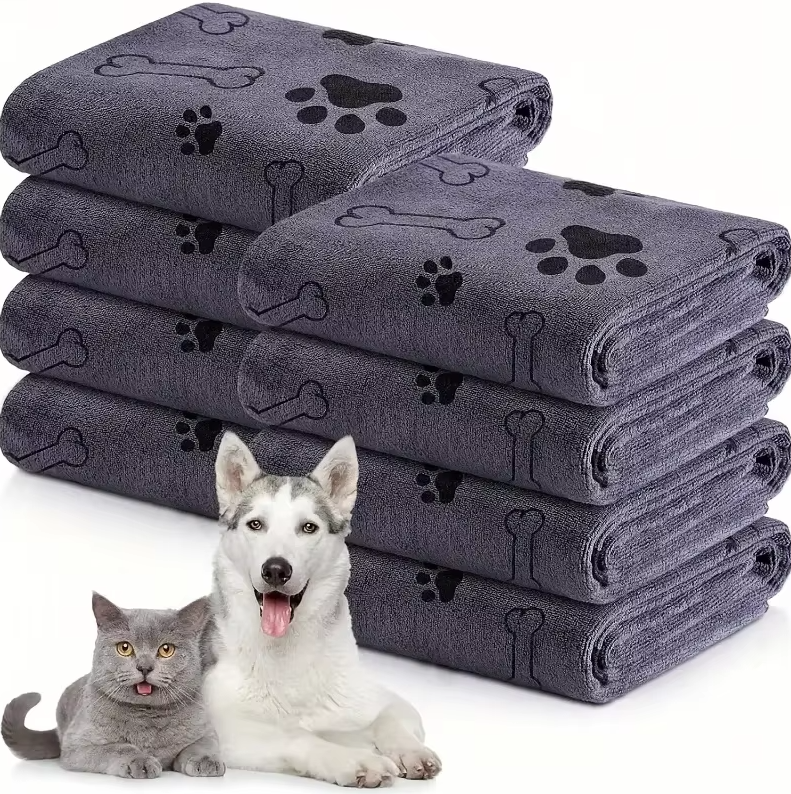 Super Absorbent Dog Towel - Soft Quick Drying Microfibre Towel For Dogs & Cats