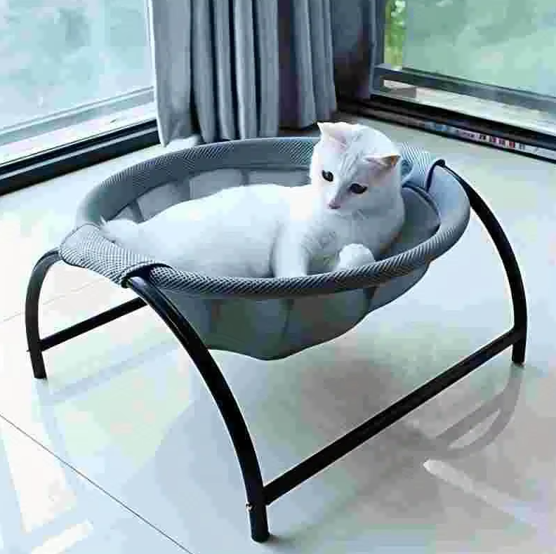 Cat Hammock - Breathable Cat Bed With Sturdy Metal Frame For Cosy Breaks