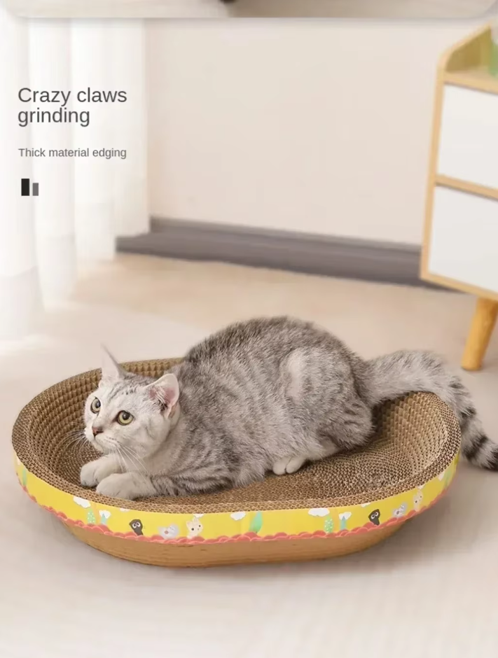 Scratch - Resistant Cat Lying Tray - Robust Scratching Mat With Large Comfort Area