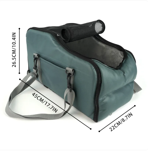 Portable Pet Carrier Bag With Mesh Window And Shoulder Strap