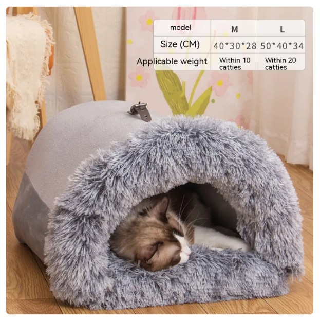Cozy Pet Cave For Dogs And Cats - Soft And Warm Bed For Relaxation