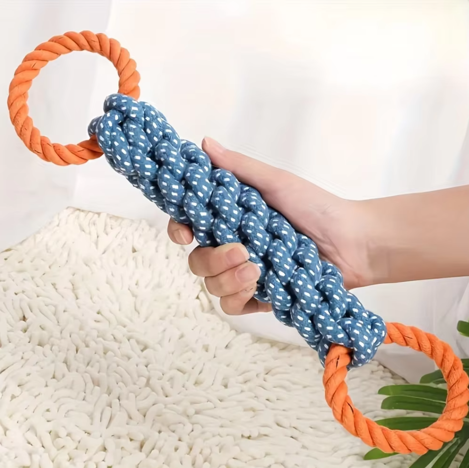 Dog Toy Chew Bone - Robust Rope Toy For Pulling And Biting Games