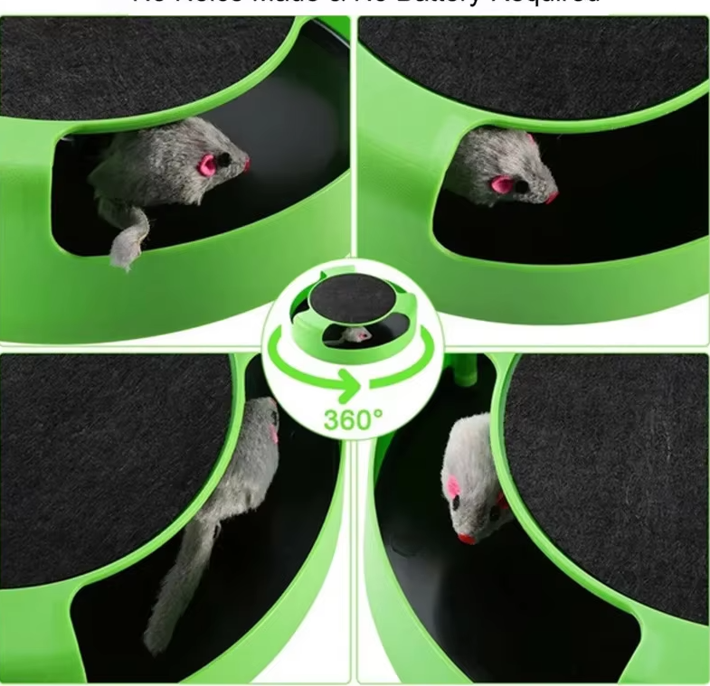 Interactive Cat Toy With Mouse - Toy With Movable Mouse For Cats