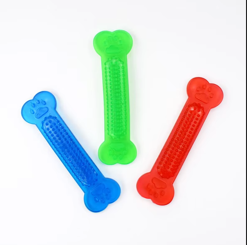 Teeth Cleaning Chew Bone For Dogs - Robust Rubber Teething Toy