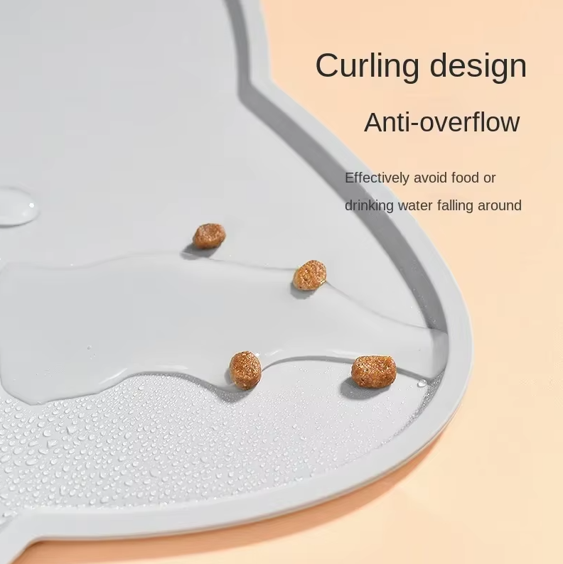 Cat Plate Mat With Non - Slip Underside