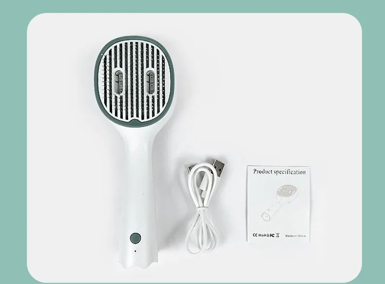 Electric Hairbrush - Fast Smoothing And Detangling Brush For Straight Hair
