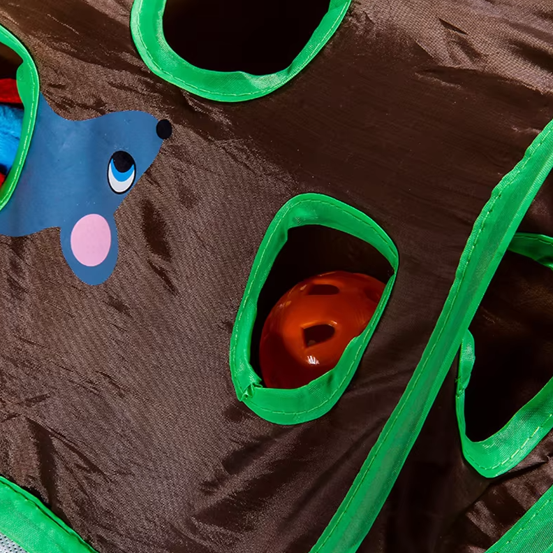 Cat Play Mat With Hide And Seek - Interactive Hunting Activity Mat