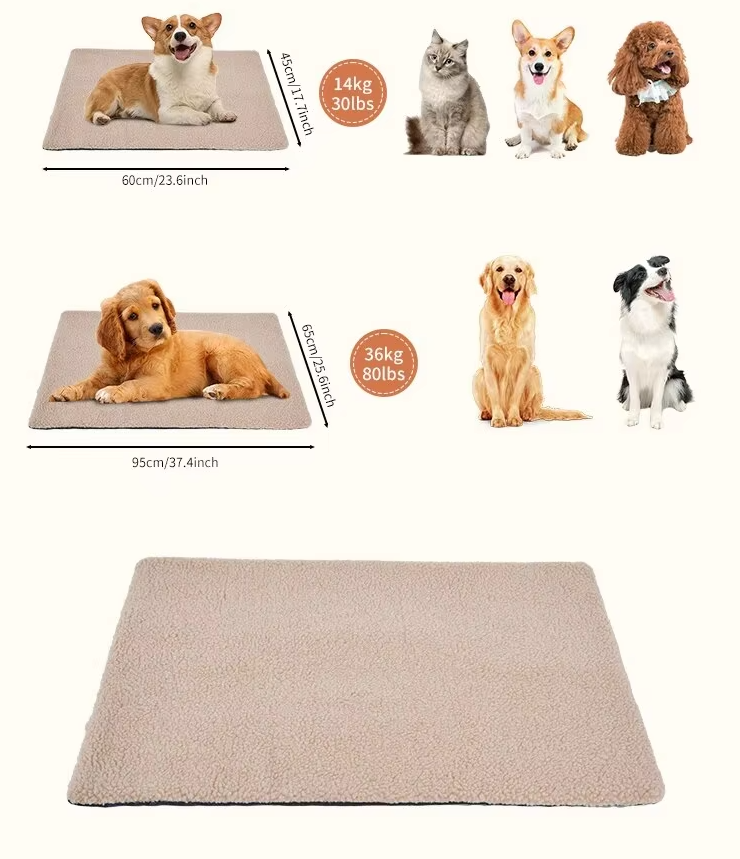Self - Warming Pet Blanket - Cosy Heat Mat For Cats Dogs