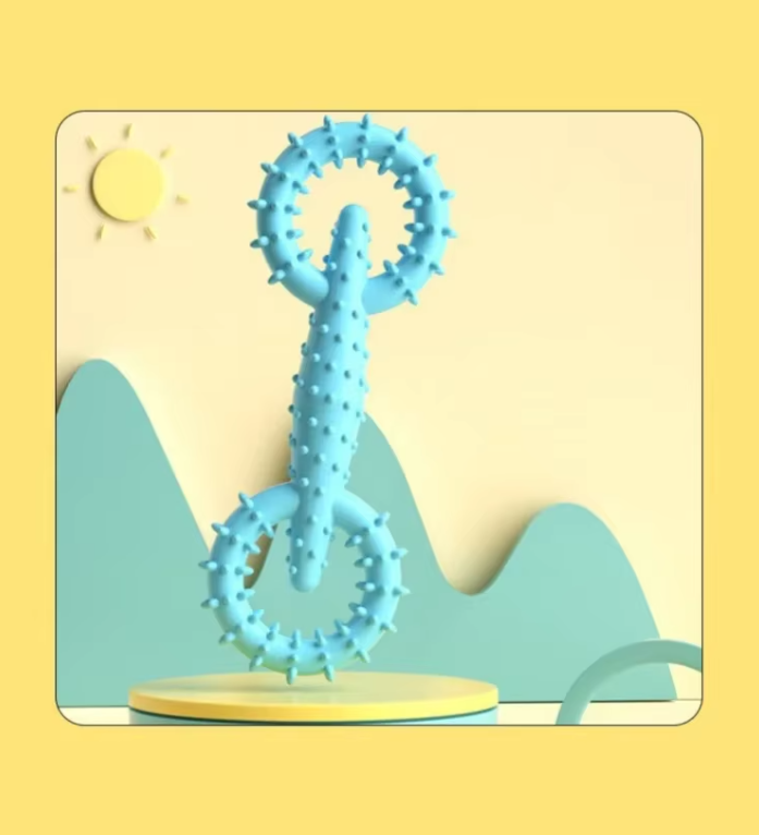 Bite Ring Dog Toy - Tooth Cleaning Chewing Pleasure