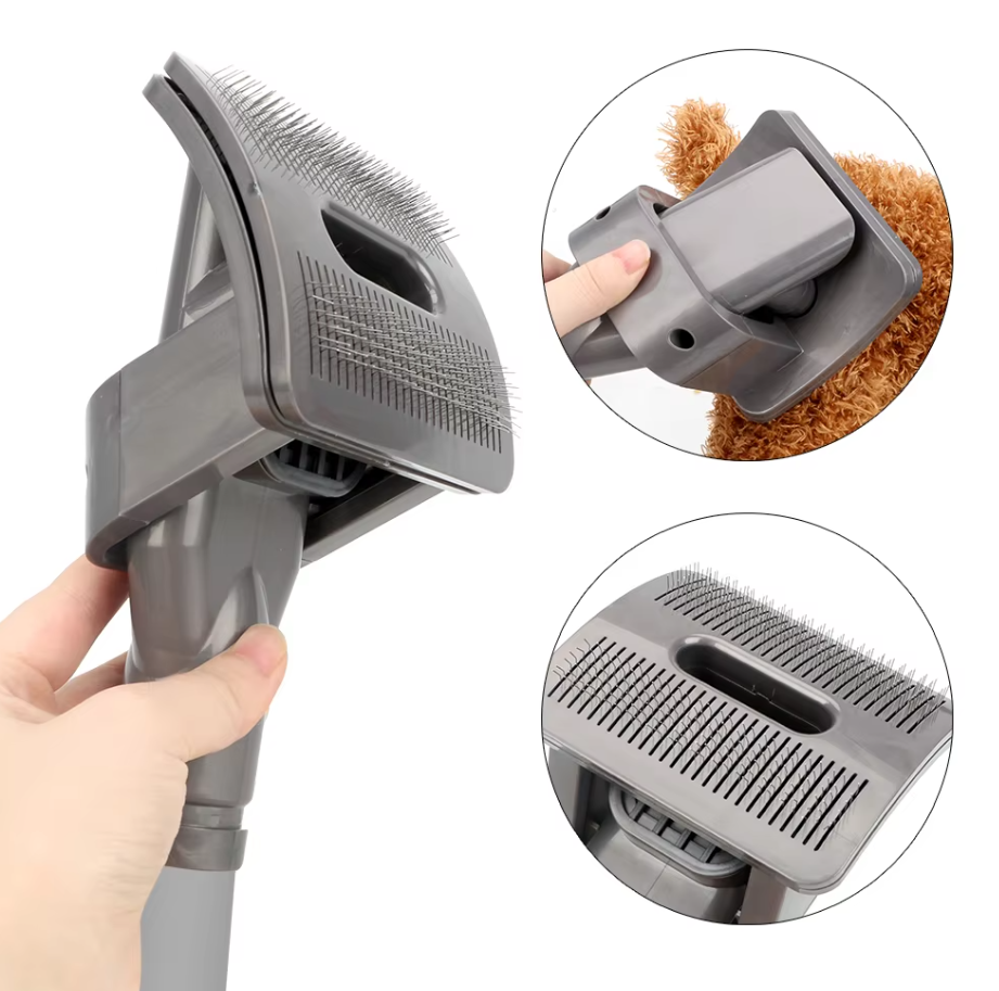 Pet Hair Brush Attachment - Vacuum Cleaner Attachment For Pet Care And Coat Cleaning